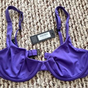 CUUP Swim The Scoop Ultraviolet Purple 32C/30D/03 NWT